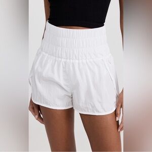 Free People FP Movement The Way Home Shorts - White, lined, Size M